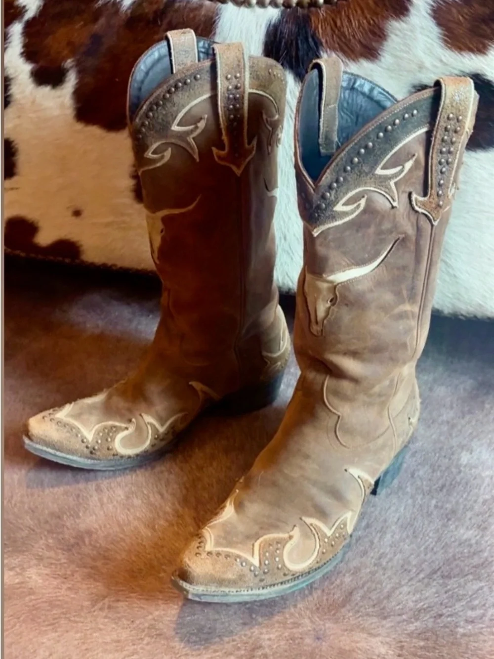 Lane “Steer it up” cowboy boots size 9.5 - Picture 5 of 9
